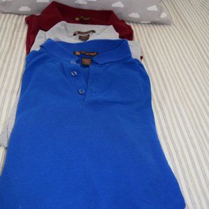 Three Mens Polo Shirts by Harriton, Cotton poly blend. XL